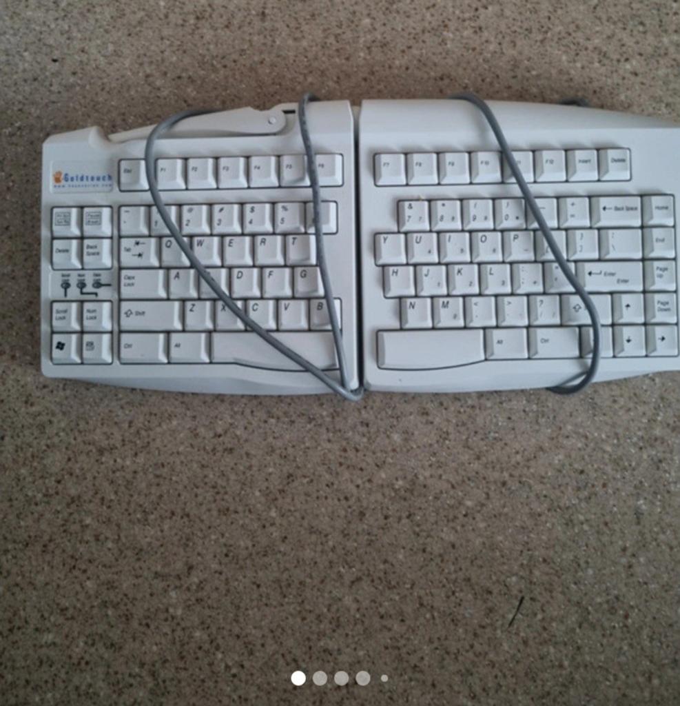 Goldtouch Ergonomisch Toetsenbord - Gebruikt, Computers en Software, Toetsenborden, Gebruikt, Qwerty, Bedraad, Ergonomisch, Ophalen of Verzenden
