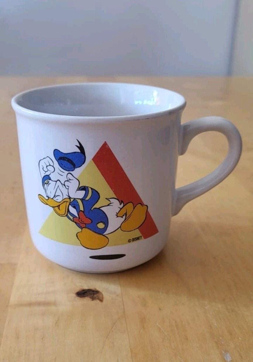 Vintage Donald Duck mok - Disney, Verzamelen, Ophalen of Verzenden, Donald Duck, Zo goed als nieuw, Servies