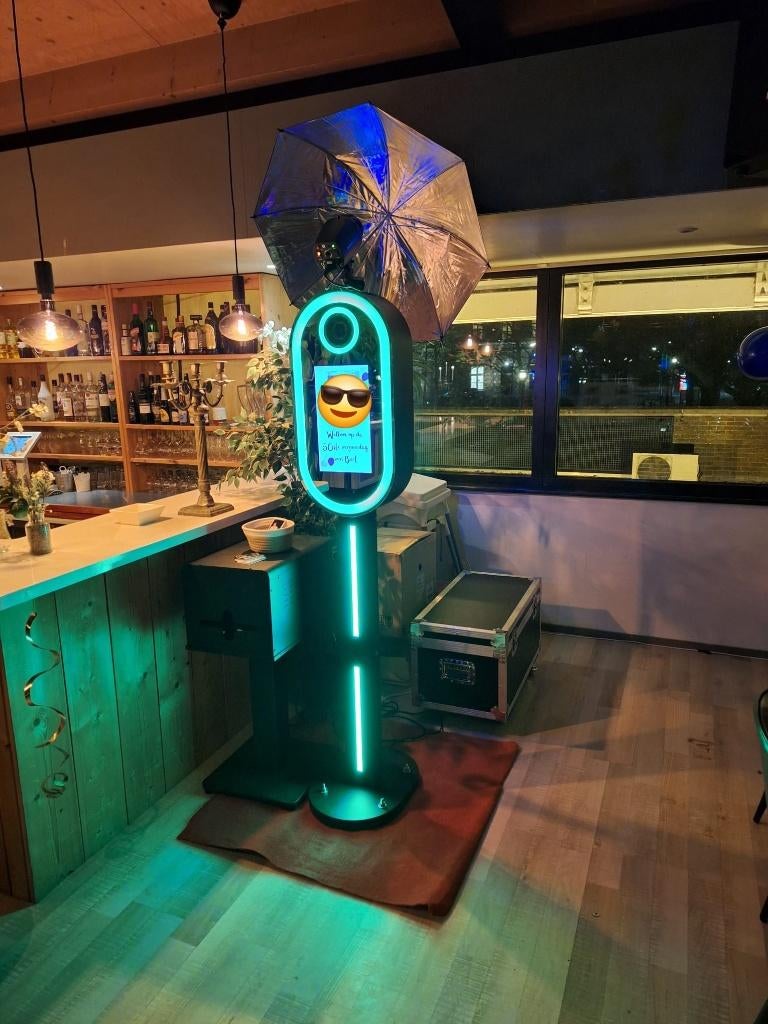 All-in-one zgan Photobooth incl. Printer, Camera,Flitser enz, Ophalen, Zo goed als nieuw, Overige