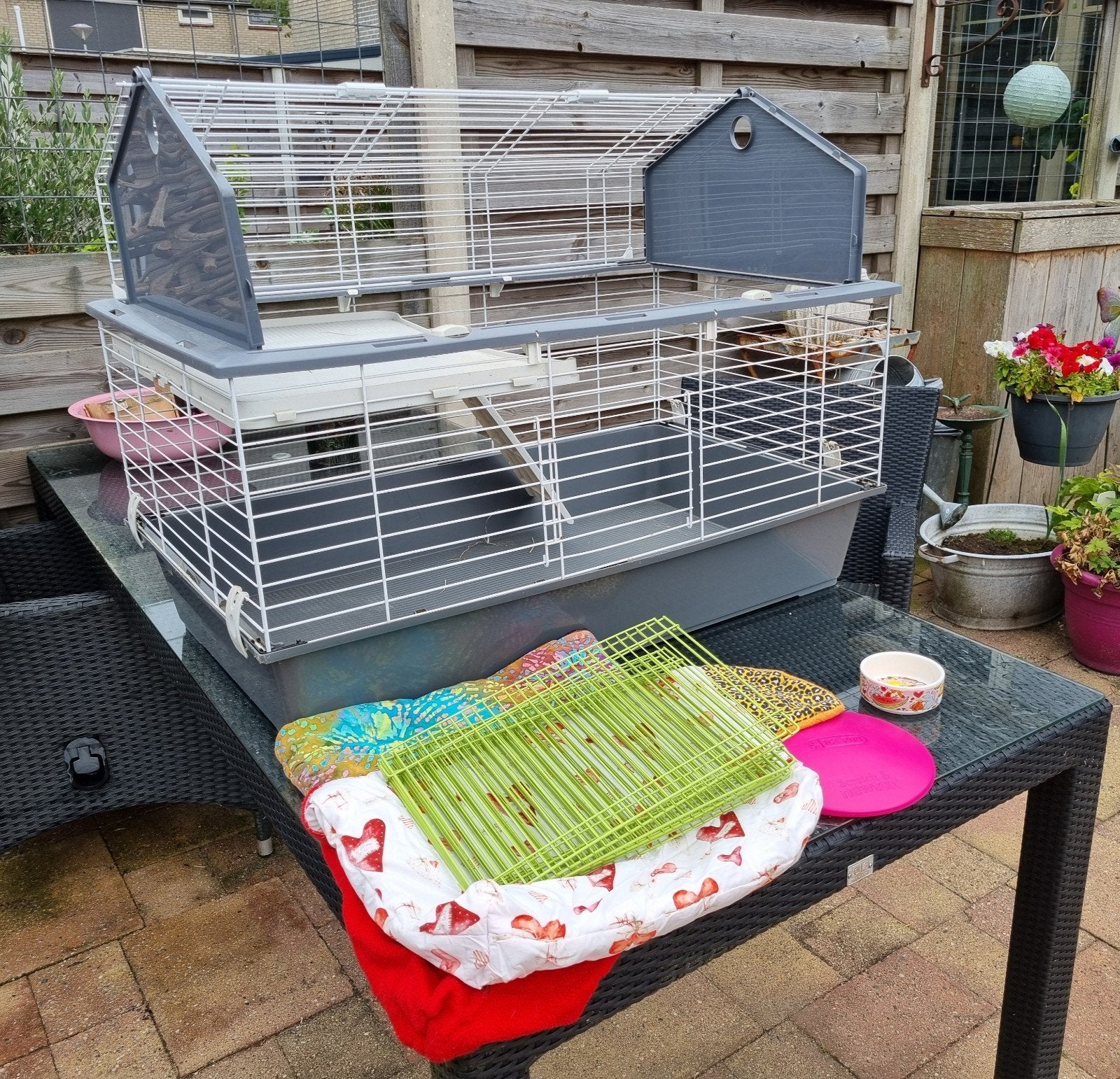 caviakooi met toebehoren, Dieren en Toebehoren, Ophalen, 75 tot 110 cm, Kooi, Minder dan 60 cm