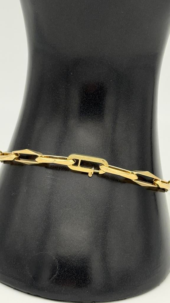Prachtig geslepen 14 karaat goud armband 20 cm, Nieuw, Ophalen of Verzenden, Nvt, Nvt