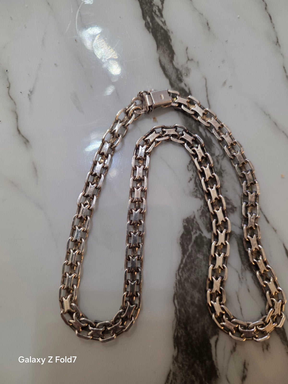 Zilveren ketting - 30,86 gram, Ophalen of Verzenden, Gebruikt, Zilver, Zilver