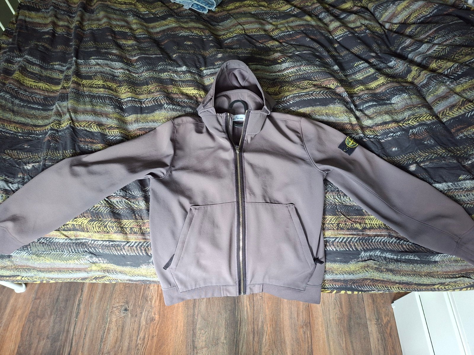 Stone Island Softshell Jacket Grijs (Large), Ophalen of Verzenden, Zo goed als nieuw, Maat 52/54 (L), Grijs