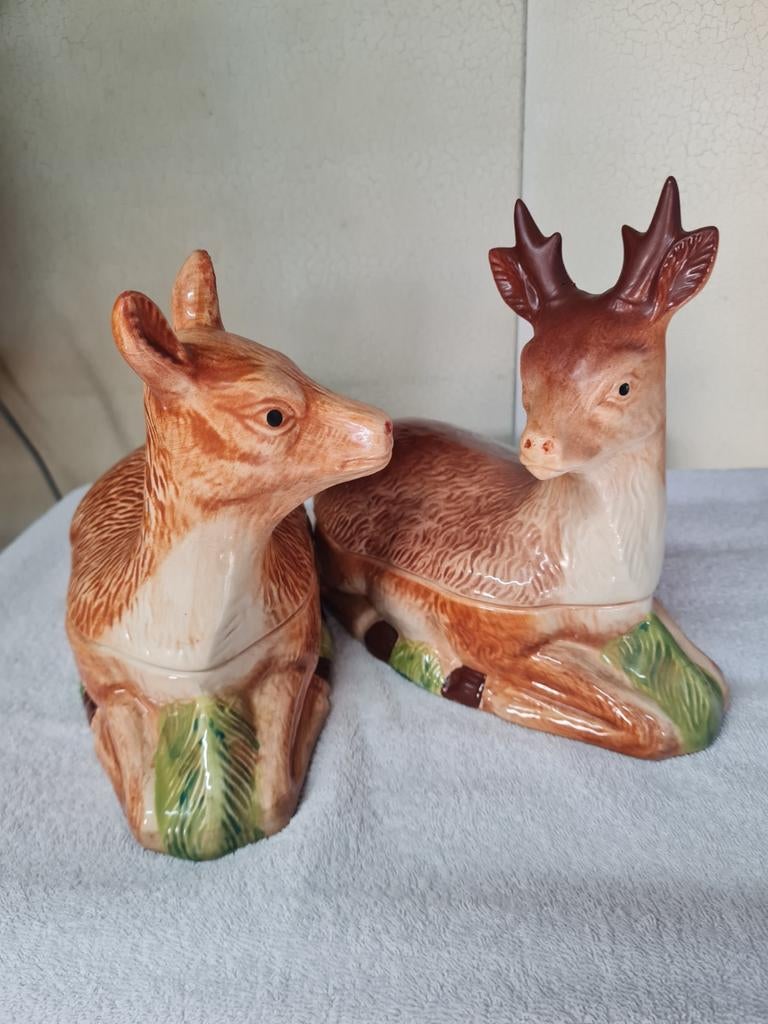 Michel Caugant terrine herten, Antiek en Kunst, Curiosa en Brocante, Ophalen of Verzenden