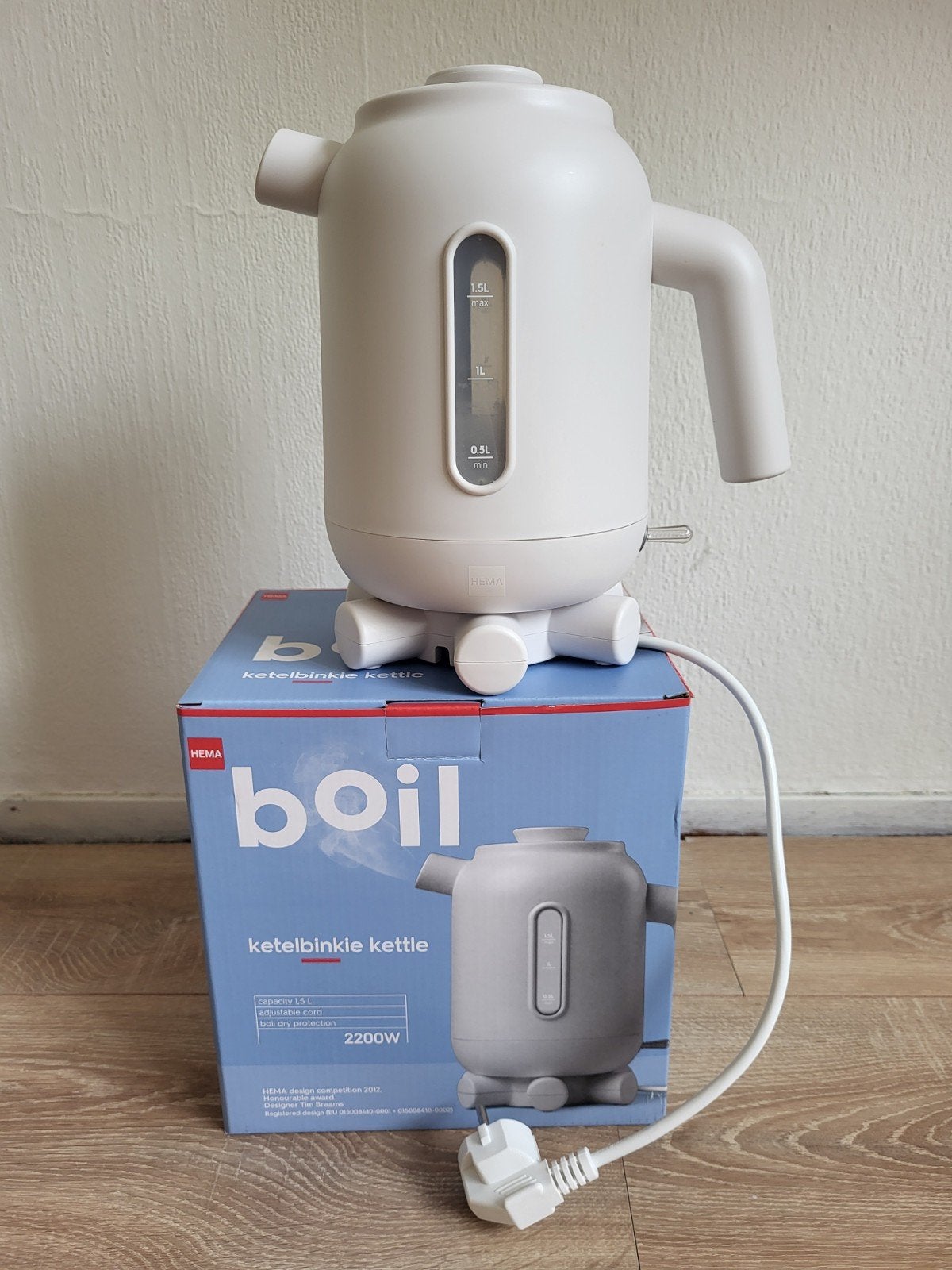 Hema Ketelbinkie Ketel - Zo goed als nieuw, Witgoed en Apparatuur, Waterkokers, Ophalen, Zo goed als nieuw