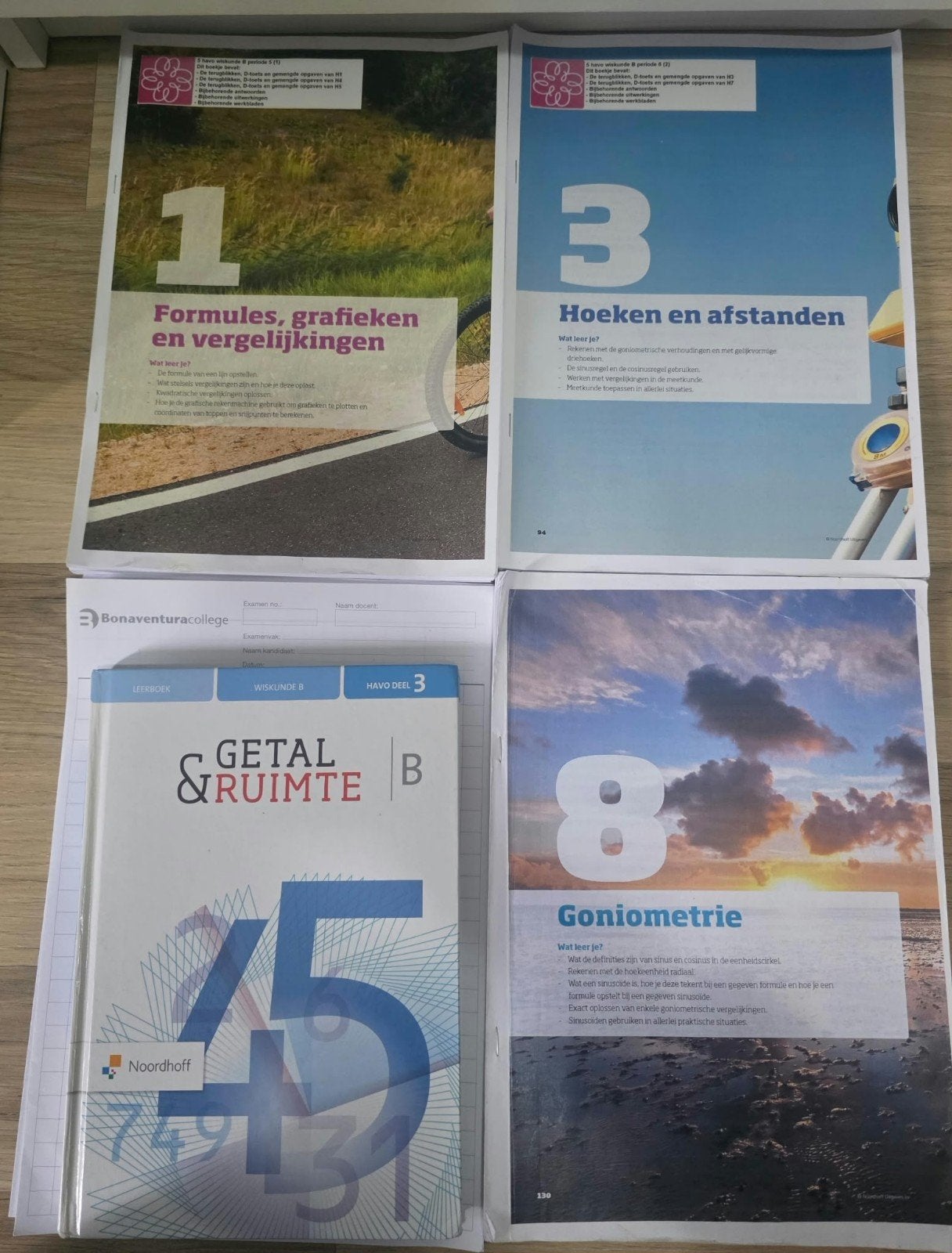 Wiskunde HAVO Examentraining Hoofdstuk 1, 3 en 8, Ophalen of Verzenden