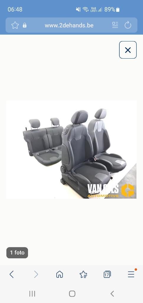 Half lederen interieur voor opel adam., Ophalen of Verzenden, Gebruikt, Opel
