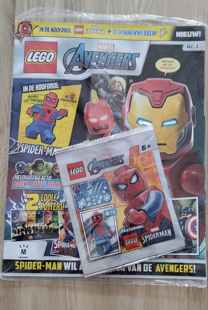 Lego Avengers Spiderman Magazine nieuw met minifigure, Overige thema's, Lego, Overige typen, Nieuw
