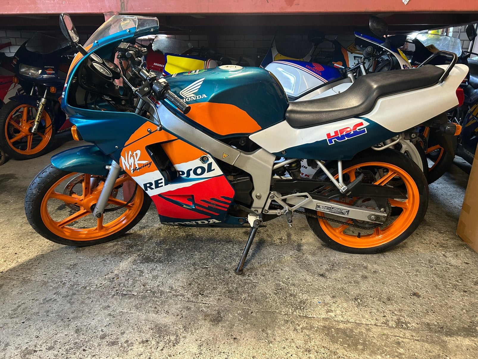 Honda nsr, Ophalen, Gebruikt