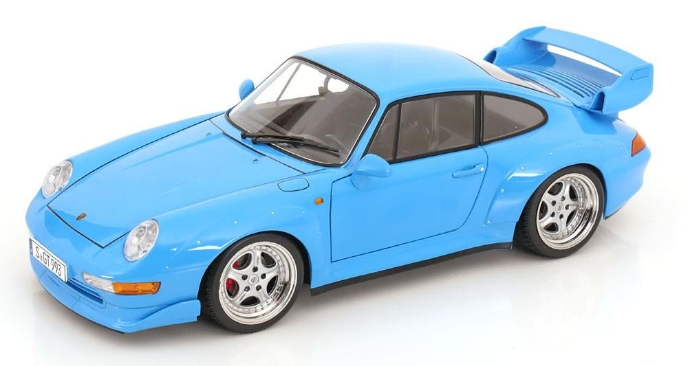 1:12 Porsche 911 (993) GT2 1996 Blauw - Speedline velgen, Auto, Kkscale, ., Nieuw