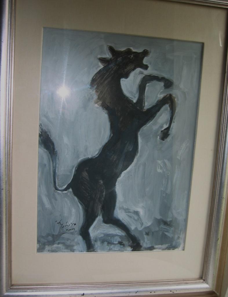 Steigerend paard / Gesigneerd / Japanse kunstenaar, Ophalen