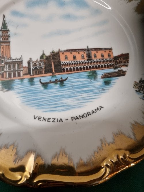 wandbord venezia panorama bladgoud, Ophalen of Verzenden, 'T Olde Gre-j, Info@toldegrej.nl, Endepoelstraat 20f Didam