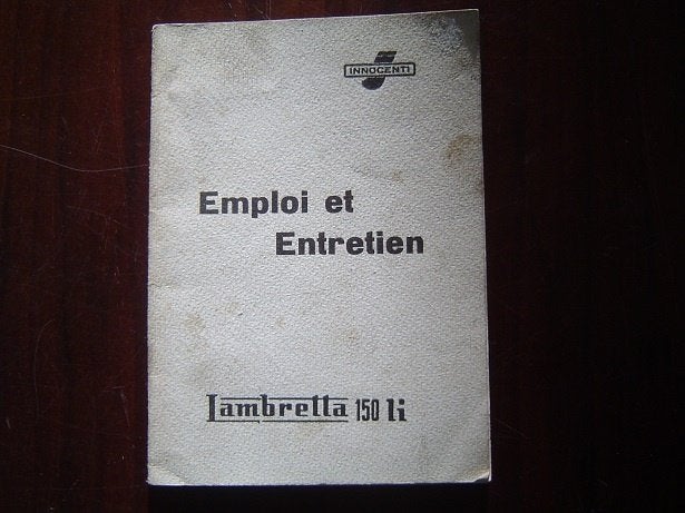 Lambretta 150Li 1959 scooter emploi et entretien instructie, Ophalen of Verzenden, Overige merken