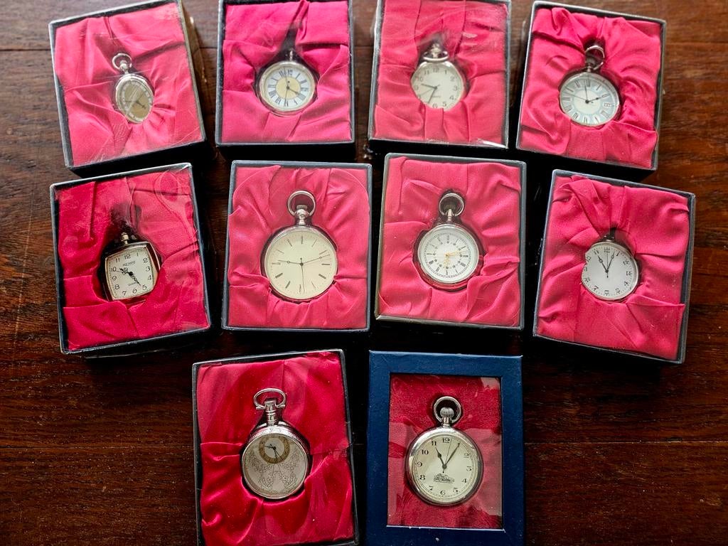 10 Zakhorloges, zie voorbeelden, in doosjes., Ophalen of Verzenden