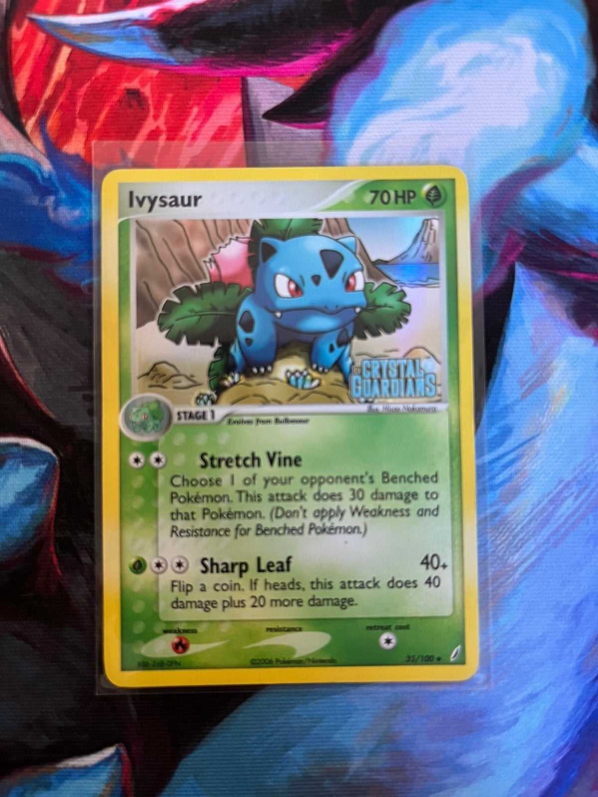 Ivysaur ex Crystal Guardians stamped, Ophalen of Verzenden, Zo goed als nieuw