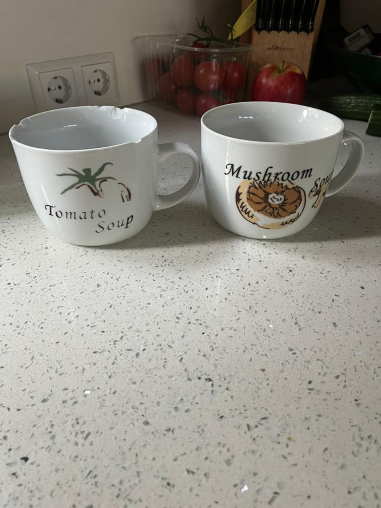 GezochtTomato soup soepkom van Xenos, Huis en Inrichting, Keuken | Servies, Ophalen of Verzenden, Zo goed als nieuw, Kom(men)