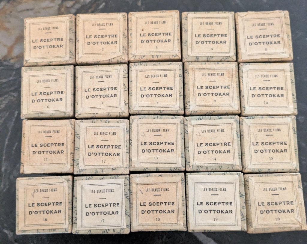 Tintin kuifje scepter van Ottokar film fixes toverlantaarn, Verzenden, Kuifje, Zo goed als nieuw, Beeldje of Figuurtje