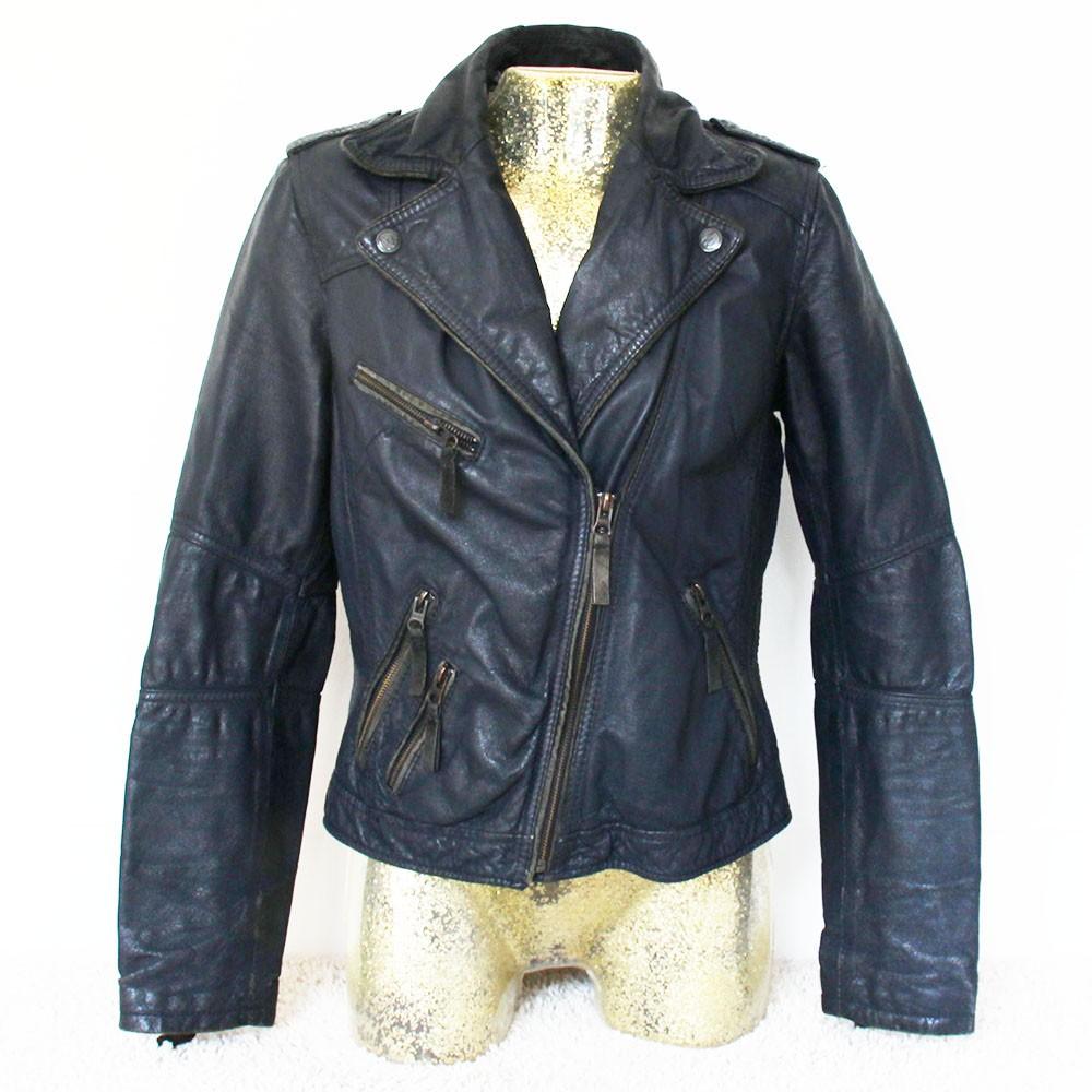 Mooie Leren Maze Jas (L) € 60,-