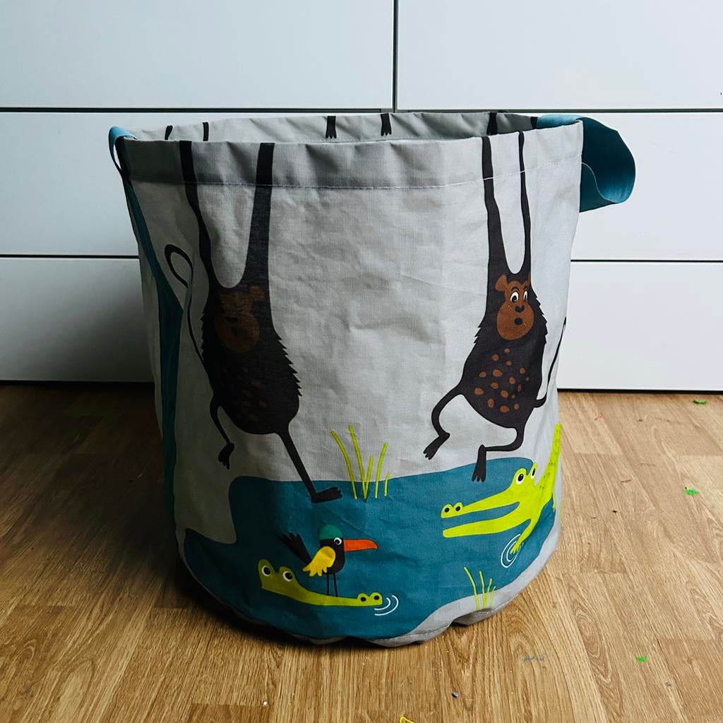 Opbergmand met jungle dieren print, Ophalen of Verzenden, Gebruikt, Jongen of Meisje