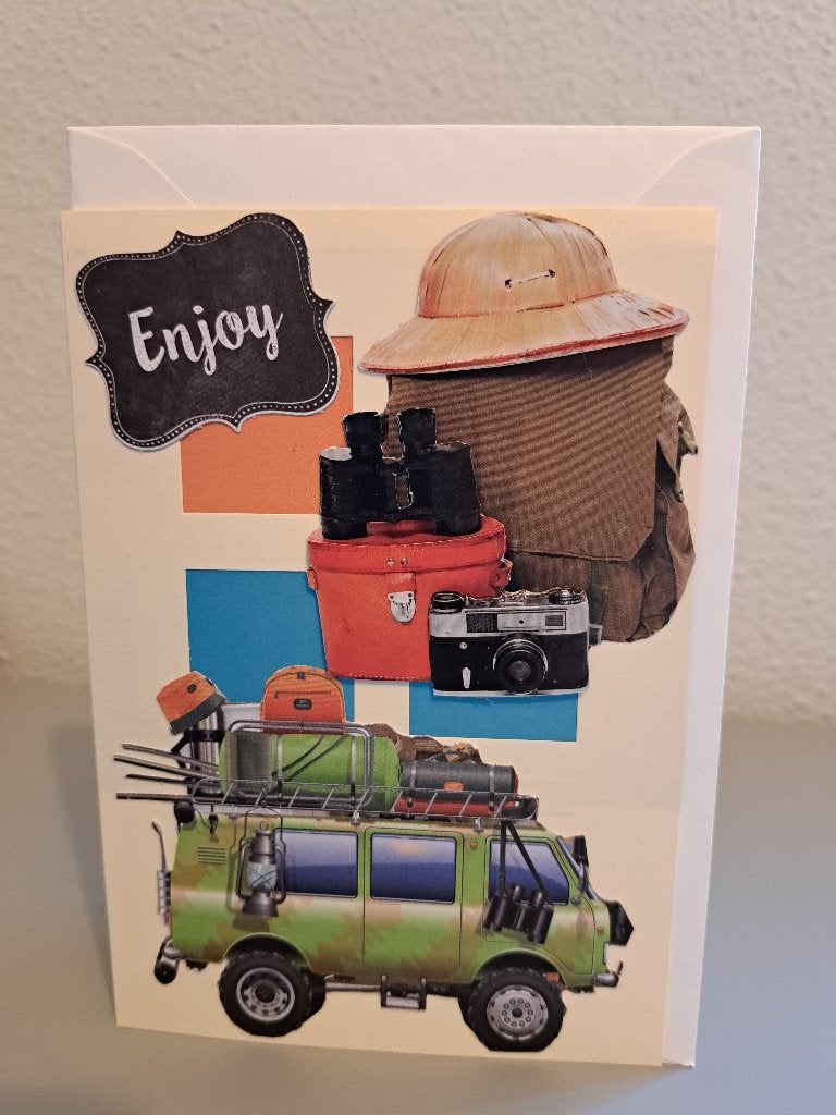 3 d kaart bus enjoy, Ophalen of Verzenden, Nieuw, Overige thema's