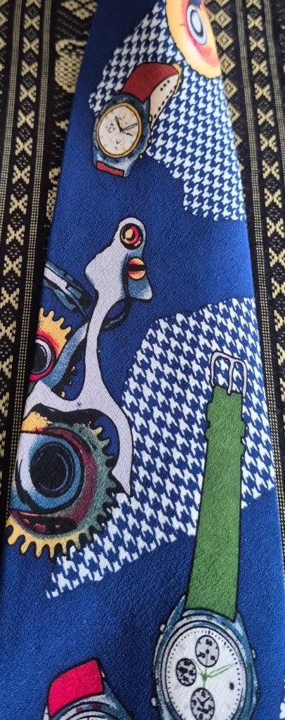 Pulsar Design Horloges stropdas kleurrijk, Ophalen of Verzenden, Nieuw, Gebruiksvoorwerp
