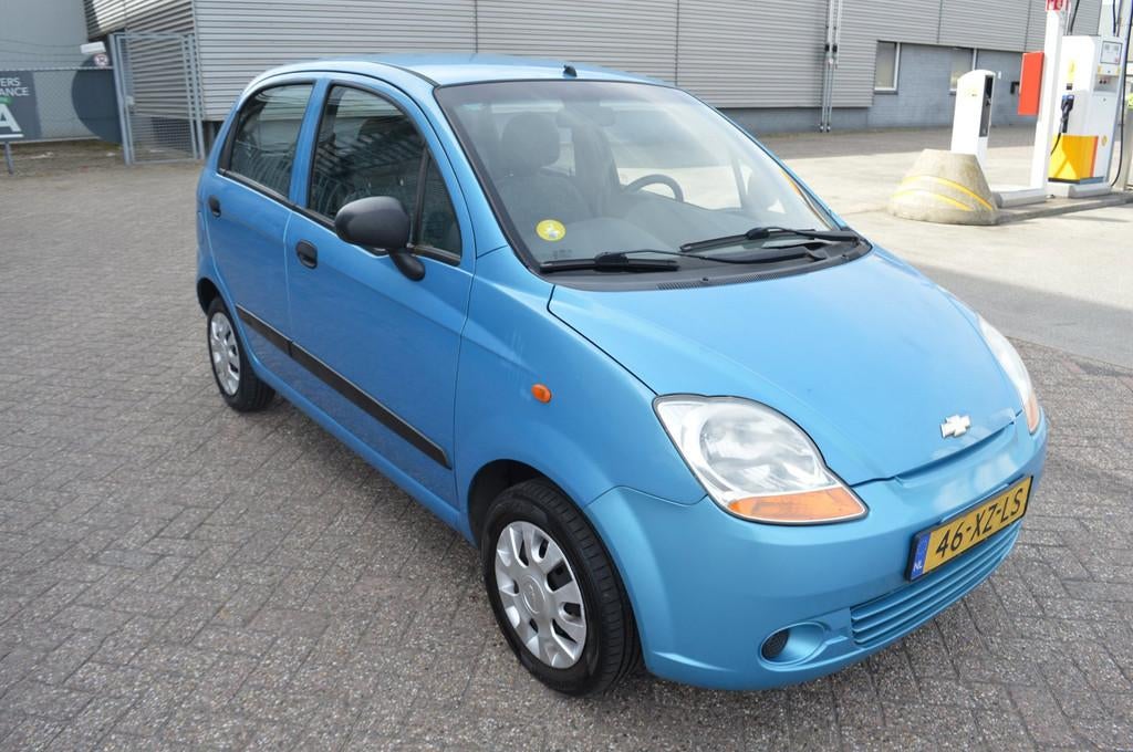 Chevrolet Matiz 0.8 Spirit bj07 elec pak, Voorwielaandrijving, Stof, Gebruikt, Blauw