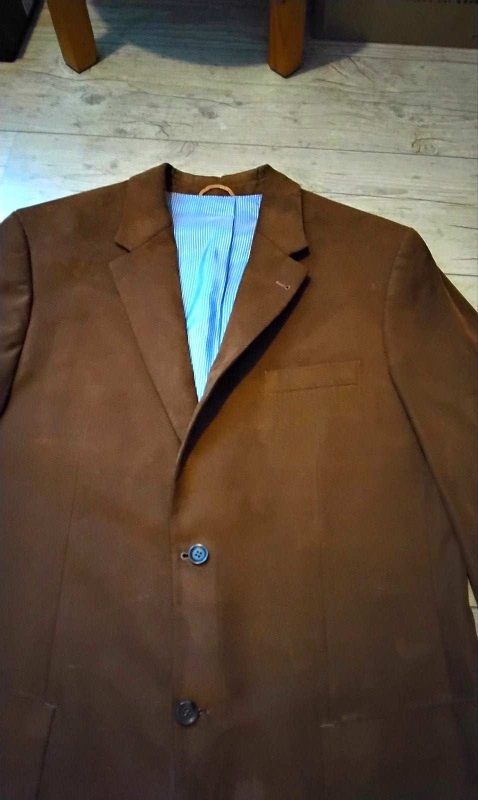 Barutti , cognagkleurig colbert-blazer,  maat 106-44., Ophalen of Verzenden, Zo goed als nieuw, Maat 52/54 (L), Blauw
