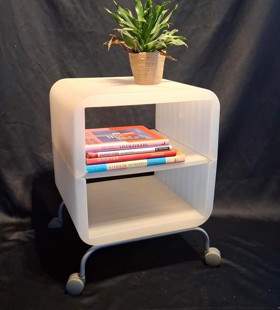 Zeldzaam Vintage Ikea Prelat Bijzettafeltje (2x), Ophalen, Rechthoekig, Minder dan 55 cm