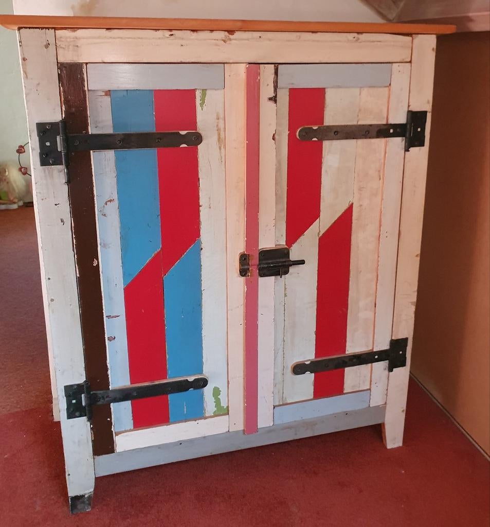 Kast van sloophout - speelgoedkast - kinderkamer, Ophalen