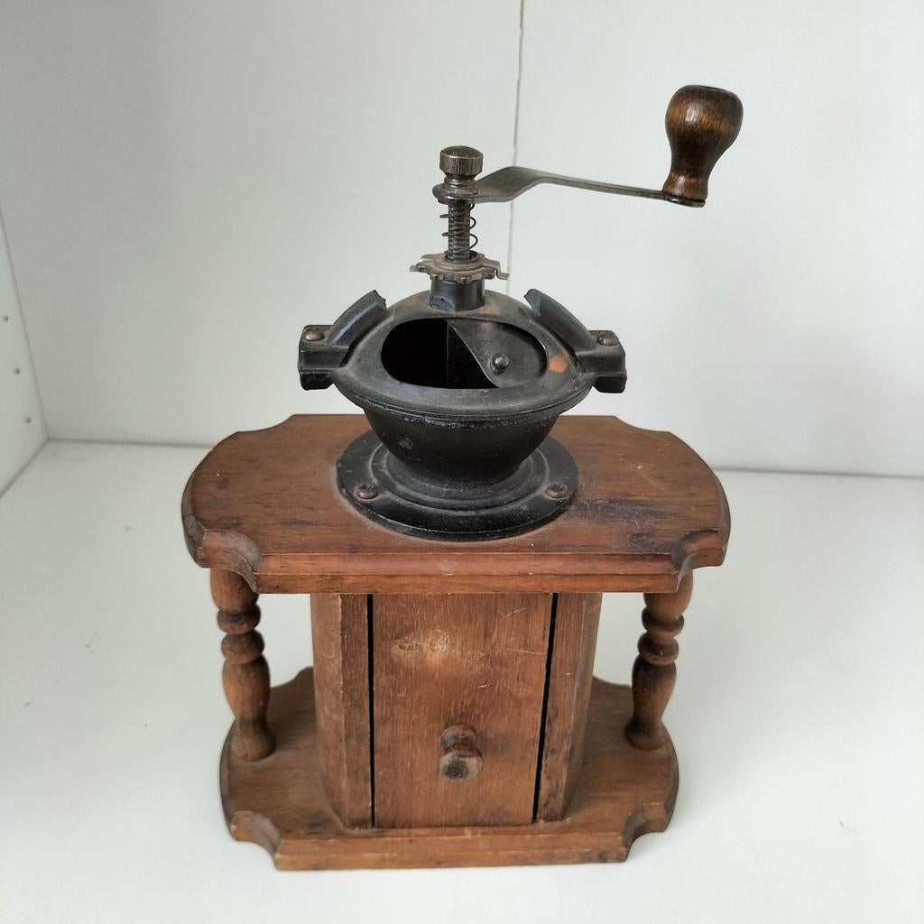 Koffiemolen van hout en metaal, Ophalen of Verzenden