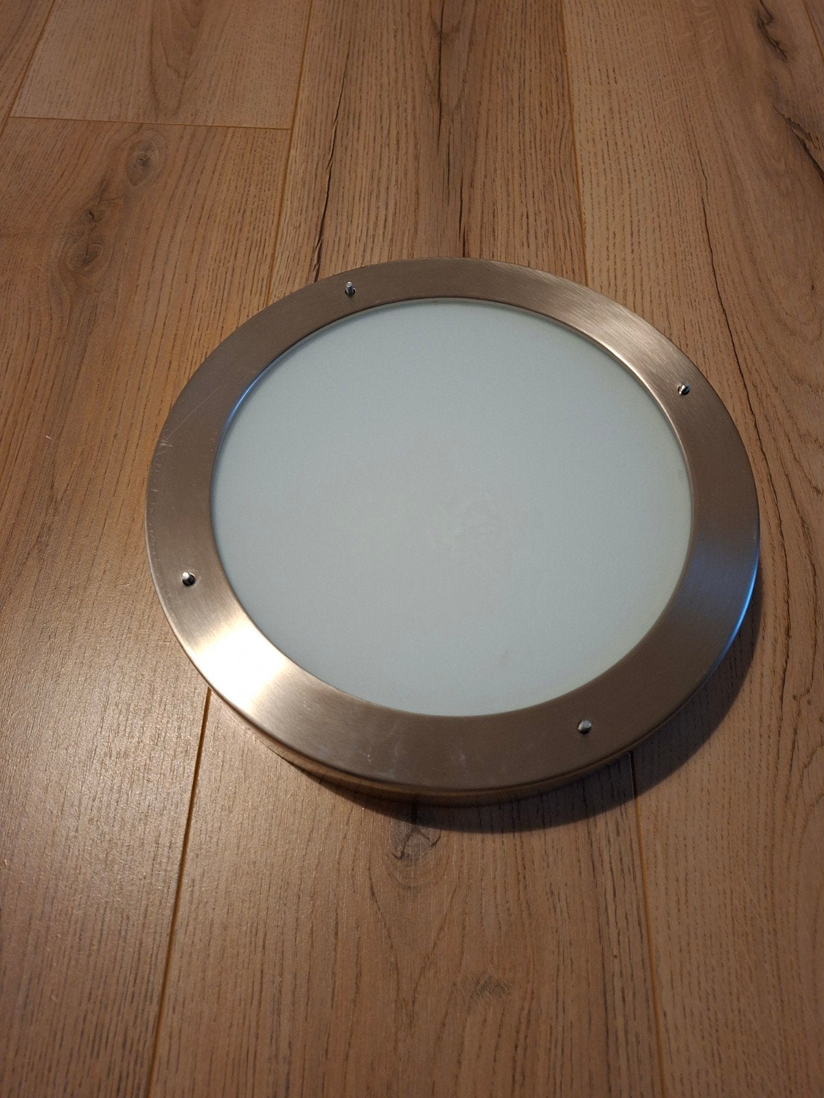 Plafondlamp Gamma Lublin 29 cm IP44 met lichtbron, Overige stijlen, Zo goed als nieuw, Metaal, G9