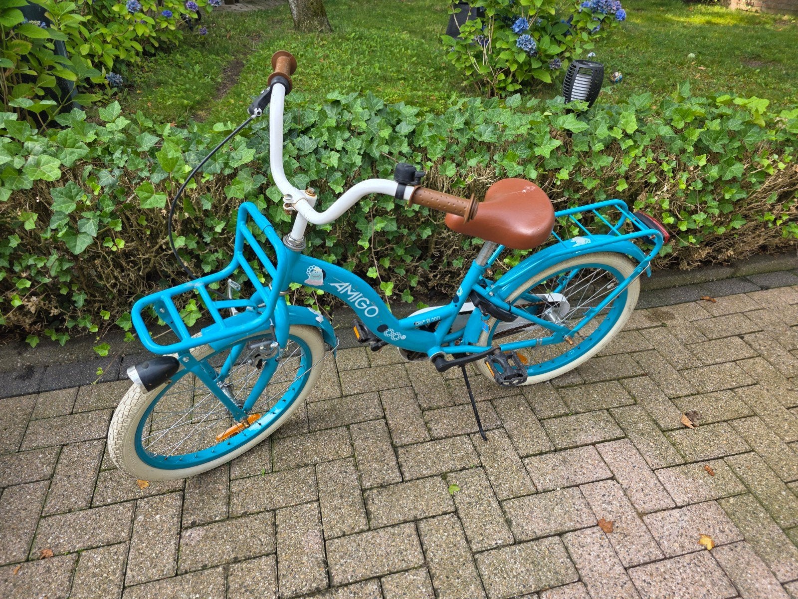 Mooie Amigo meisjesfiets 20 inch met verlichting, Ophalen, Zo goed als nieuw, 20 inch of meer