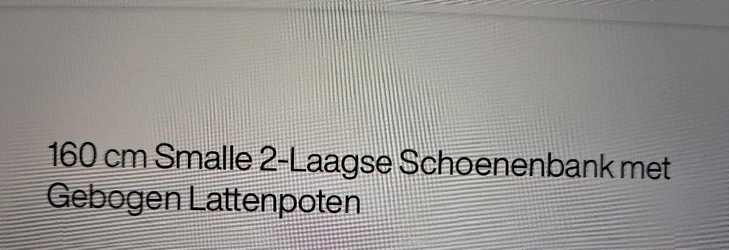 Trilbesigns Schoenenbankje, Ophalen, Nieuw