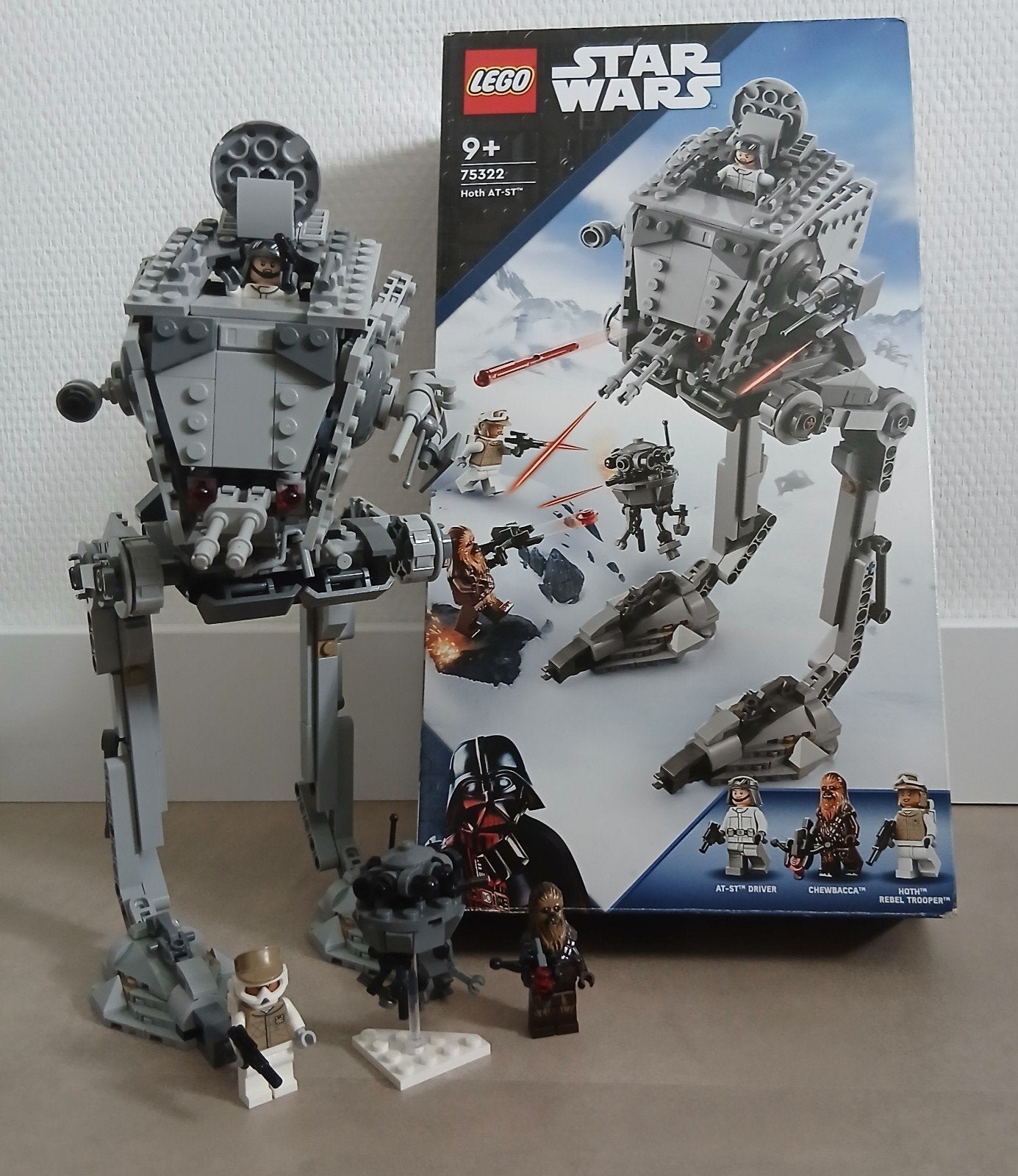 LEGO Star Wars Hoth AT-ST 75322 met Minifiguren, Ophalen of Verzenden, Zo goed als nieuw, Overige merken