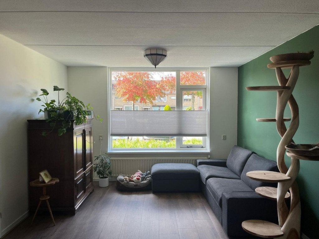 Plisségordijn op maat – 216 cm breed – perfecte staat, Huis en Inrichting, Ophalen, 180 cm, Karwei, Zo goed als nieuw