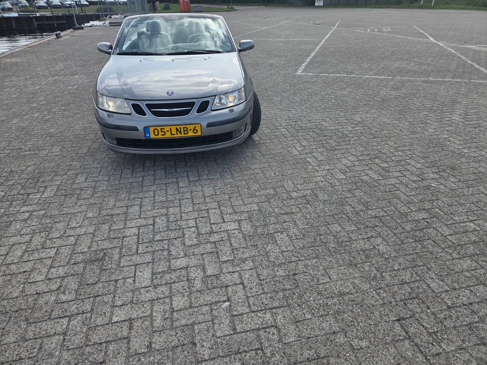 Saab 9-3 1.8 T Cabrio 2004 Grijs, Auto's, Voorwielaandrijving, 1998 cc, 4 cilinders, Cabriolet