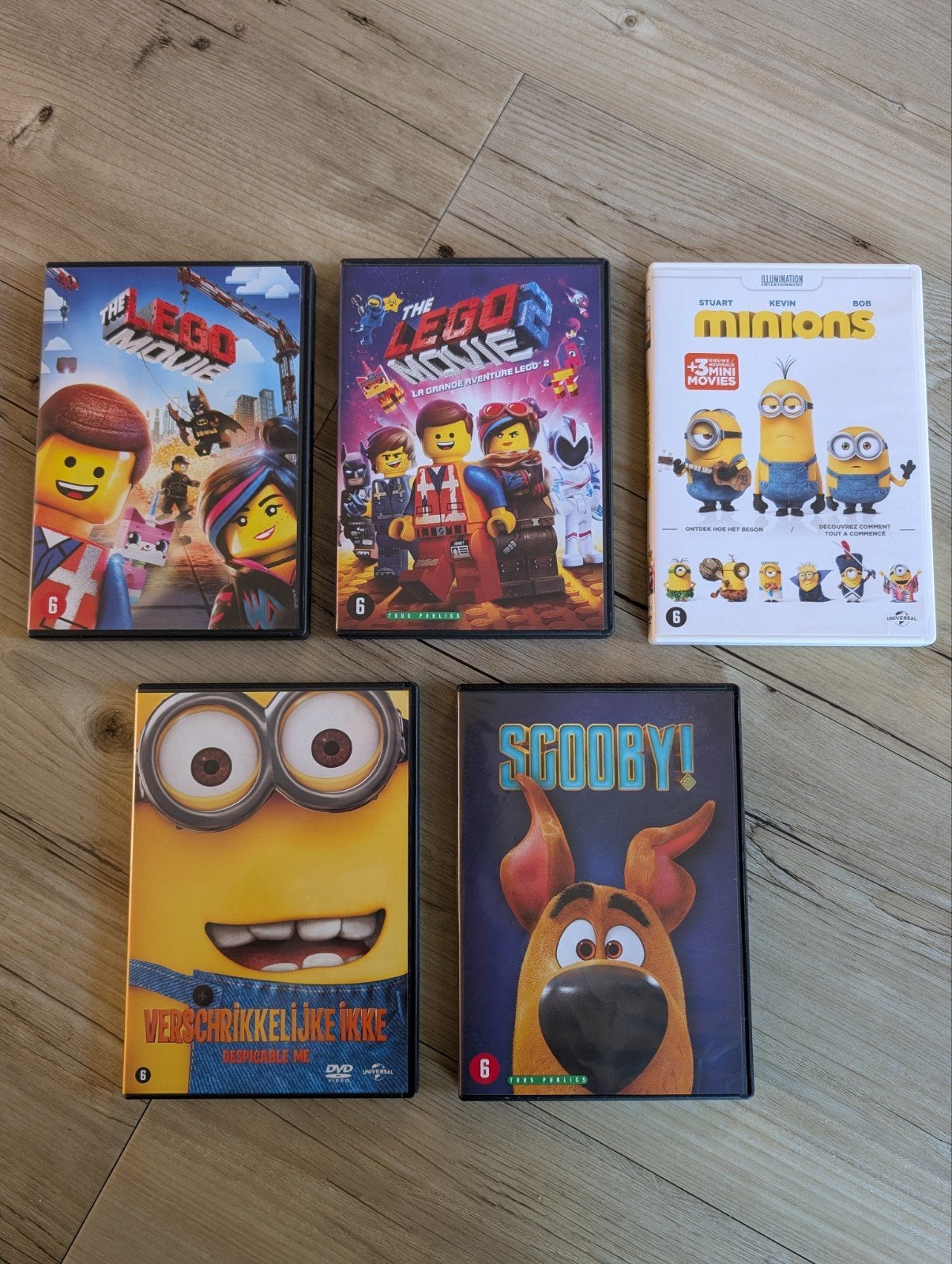 5 Super leuke kinder DVD's (Minions, Lego Movie 1+2 en meer), Vanaf 6 jaar, Ophalen of Verzenden, Zo goed als nieuw