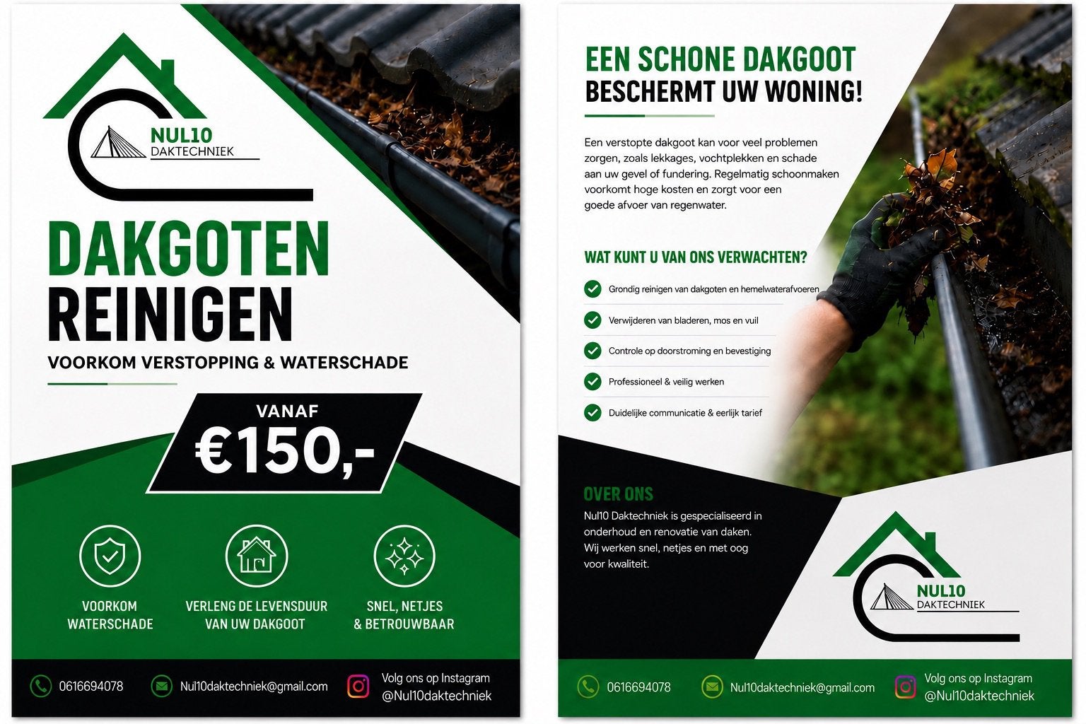 Nul10 Daktechniek, Ophalen of Verzenden, Zo goed als nieuw, 20 m² of meer