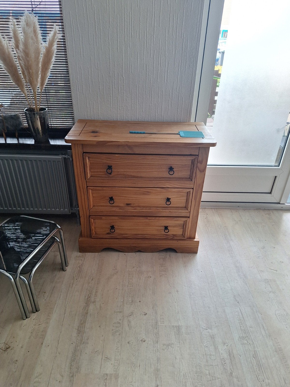 Ladenkastje van blank eikenhout - 78x87x73 cm, Huis en Inrichting, Kasten | Ladekasten, Ophalen, Gebruikt, Eikenhout, 50 tot 100 cm
