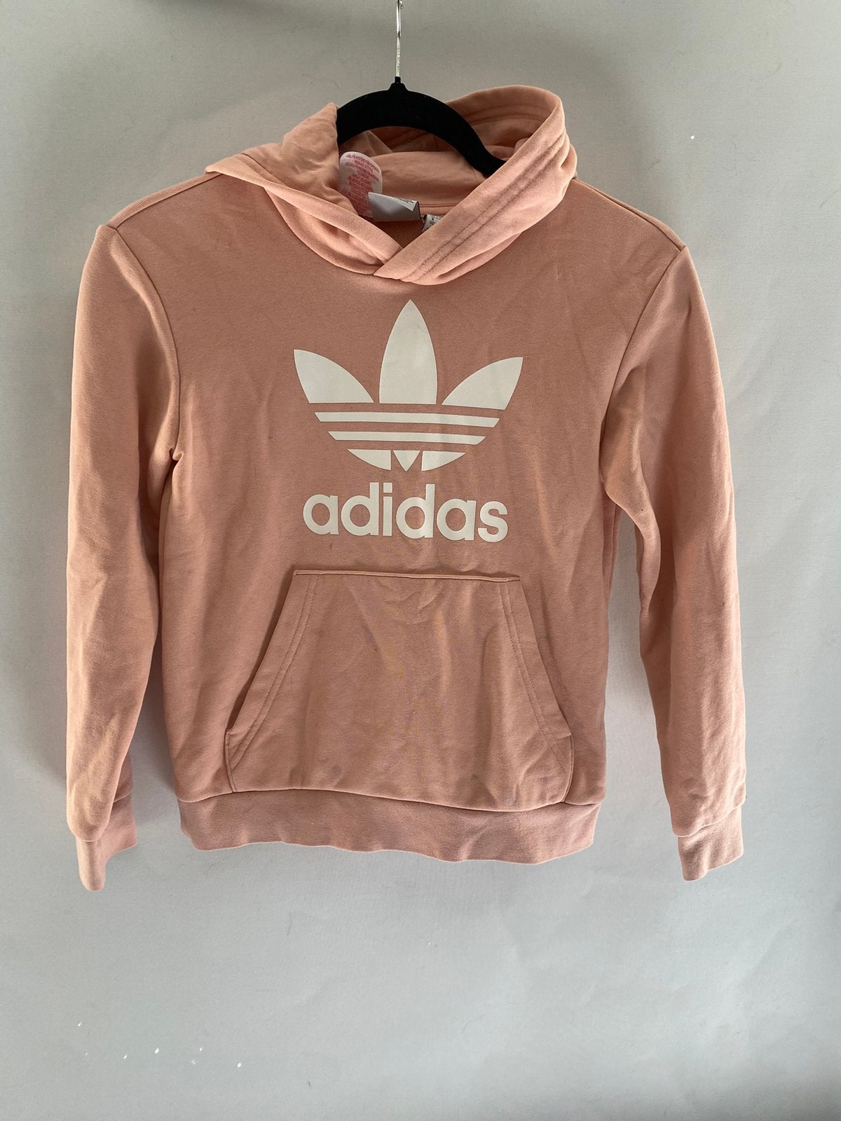 adidas Originals roze hoodie | Maat 140 | Trefoil logo, Ophalen of Verzenden, Gebruikt, Jongen of Meisje, Trui of Vest