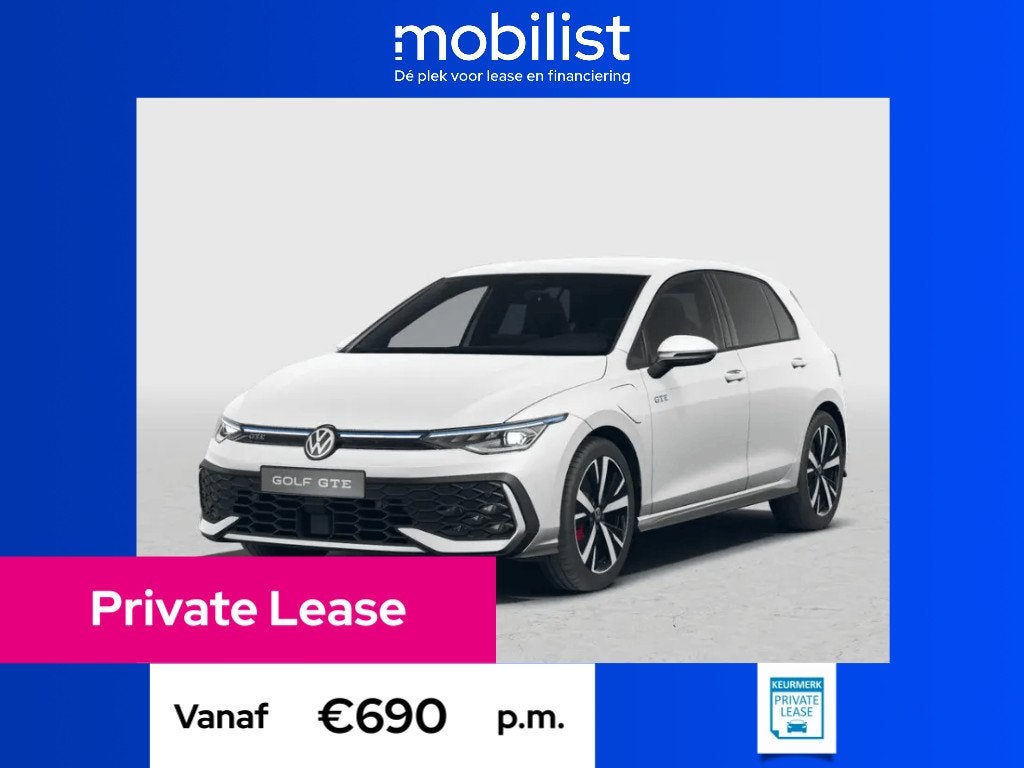 Volkswagen Golf GTE 1.5 eHybrid 272 pk 6 versn. DSG, Automatische klimaatregeling, 1498 cc, Wit, Nieuw