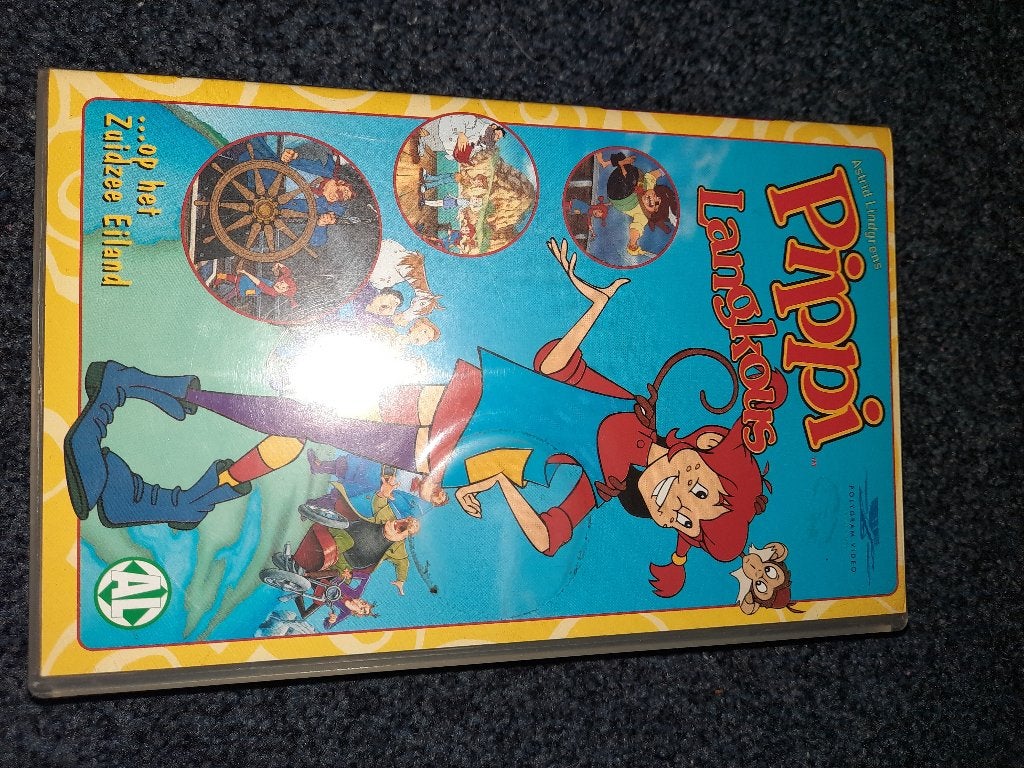PIPI LANGKOUS Het Stille Zuidzee eiland Tekenfilm Op VIDEO!, Alle leeftijden, Ophalen of Verzenden, Zo goed als nieuw, Kinderprogramma of -film