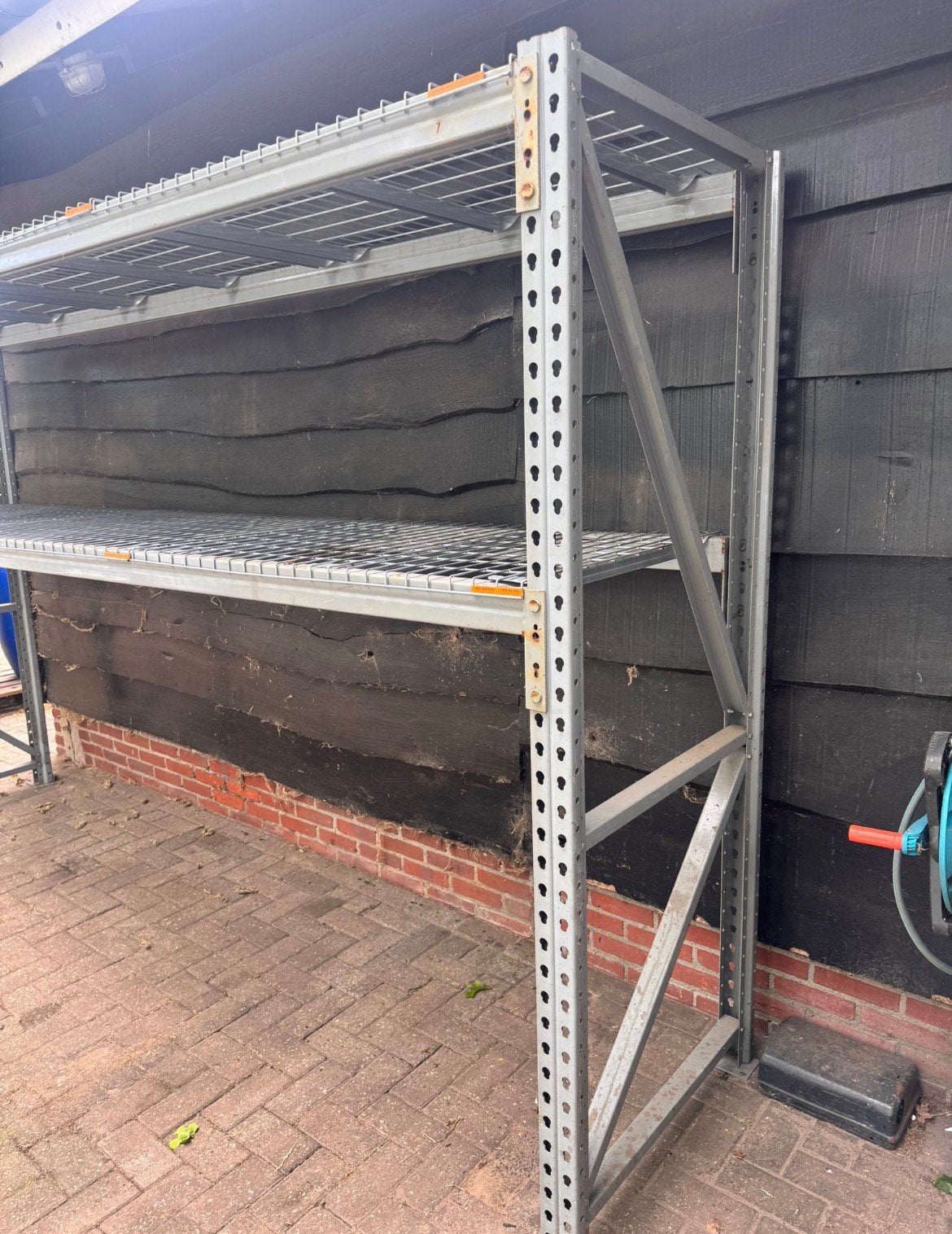 Mooie palletstelling met nog 4 liggers extra., Doe-het-zelf en Verbouw, Metalen, Ophalen of Verzenden