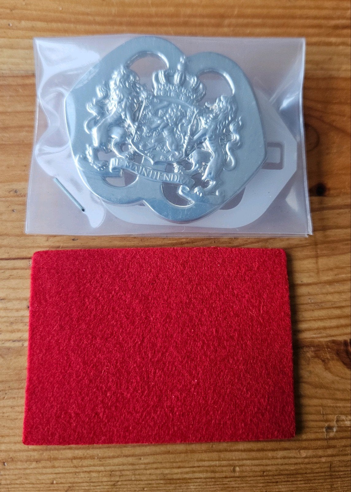 Baretembleem Natres, Verzamelen, Ophalen of Verzenden, Landmacht, Nederland, Embleem of Badge