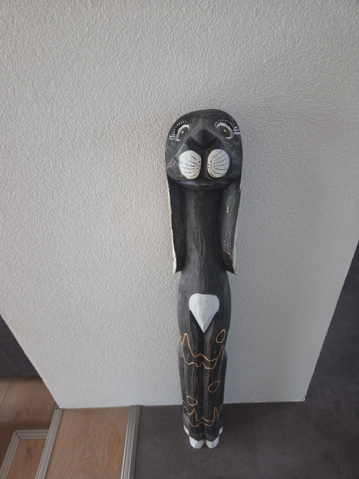Houten hond 80 cm, Huis en Inrichting, Woonaccessoires | Overige, Ophalen