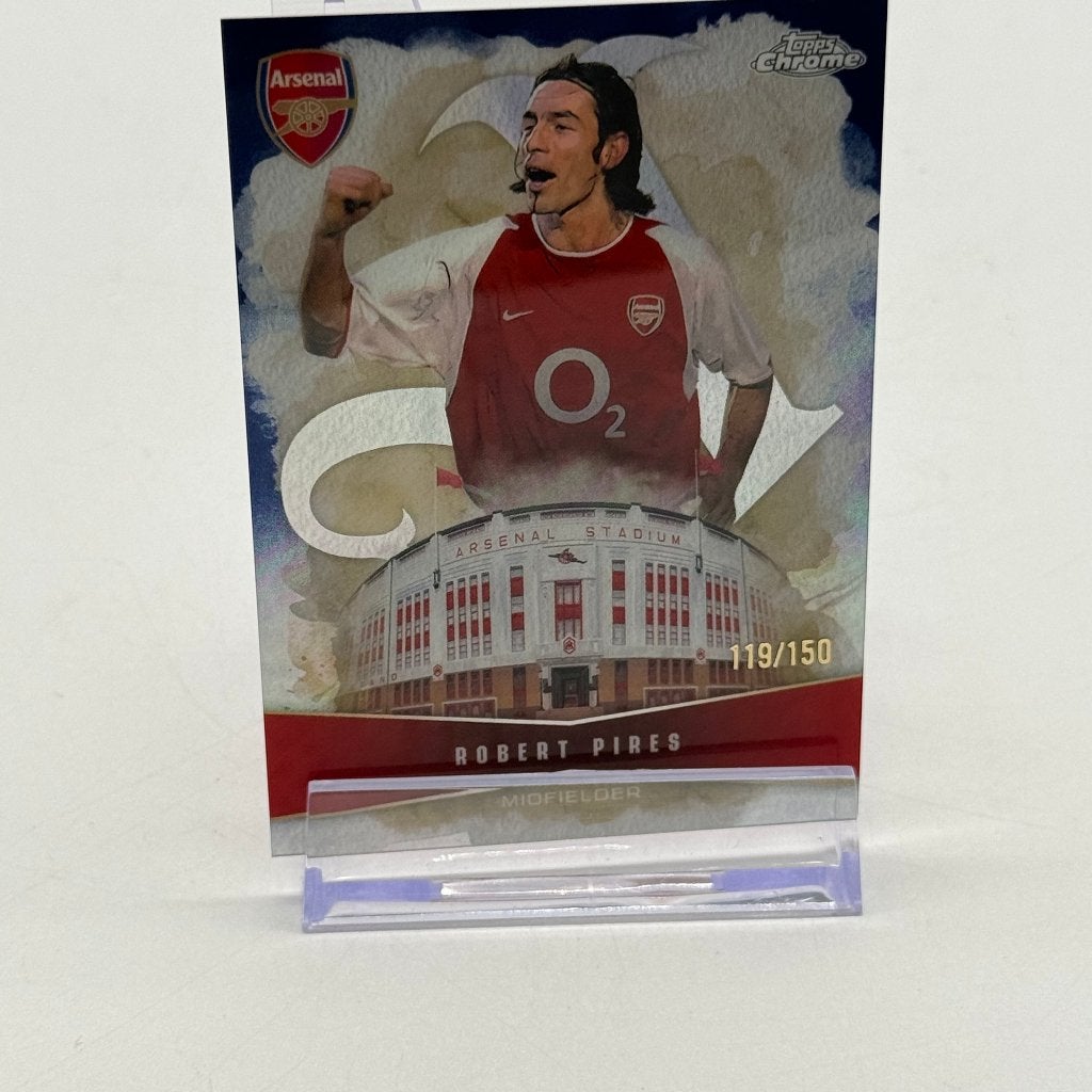 Topps Chrome Arsenal - Robert Pires 119/150 Refractor, Ophalen of Verzenden, Zo goed als nieuw, Buitenlandse clubs, Spelerskaart