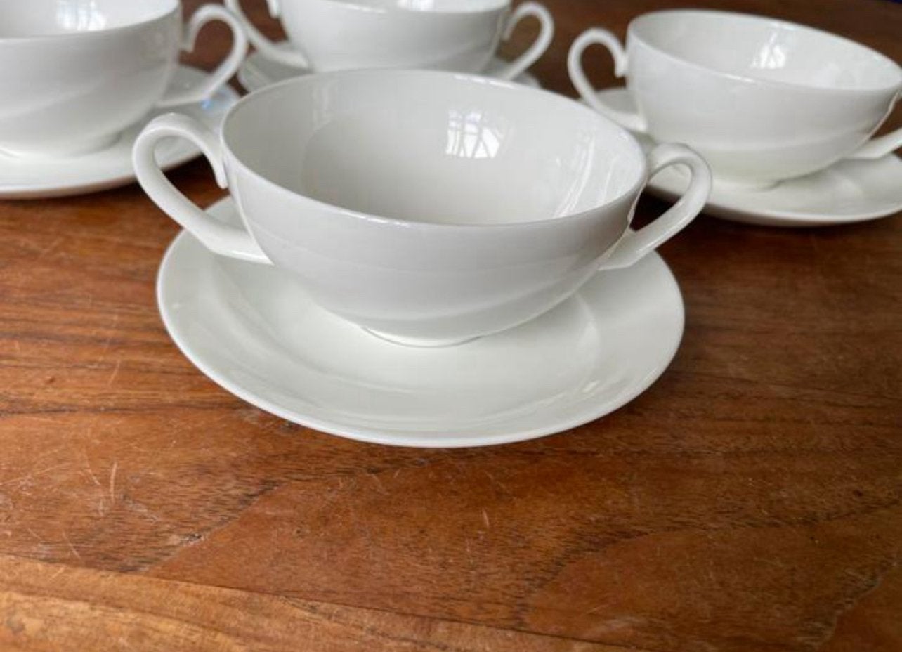 Wedgwood solar soepkop/soepkom met schotel, Huis en Inrichting, Keuken | Servies, Ophalen of Verzenden, Zo goed als nieuw, Porselein