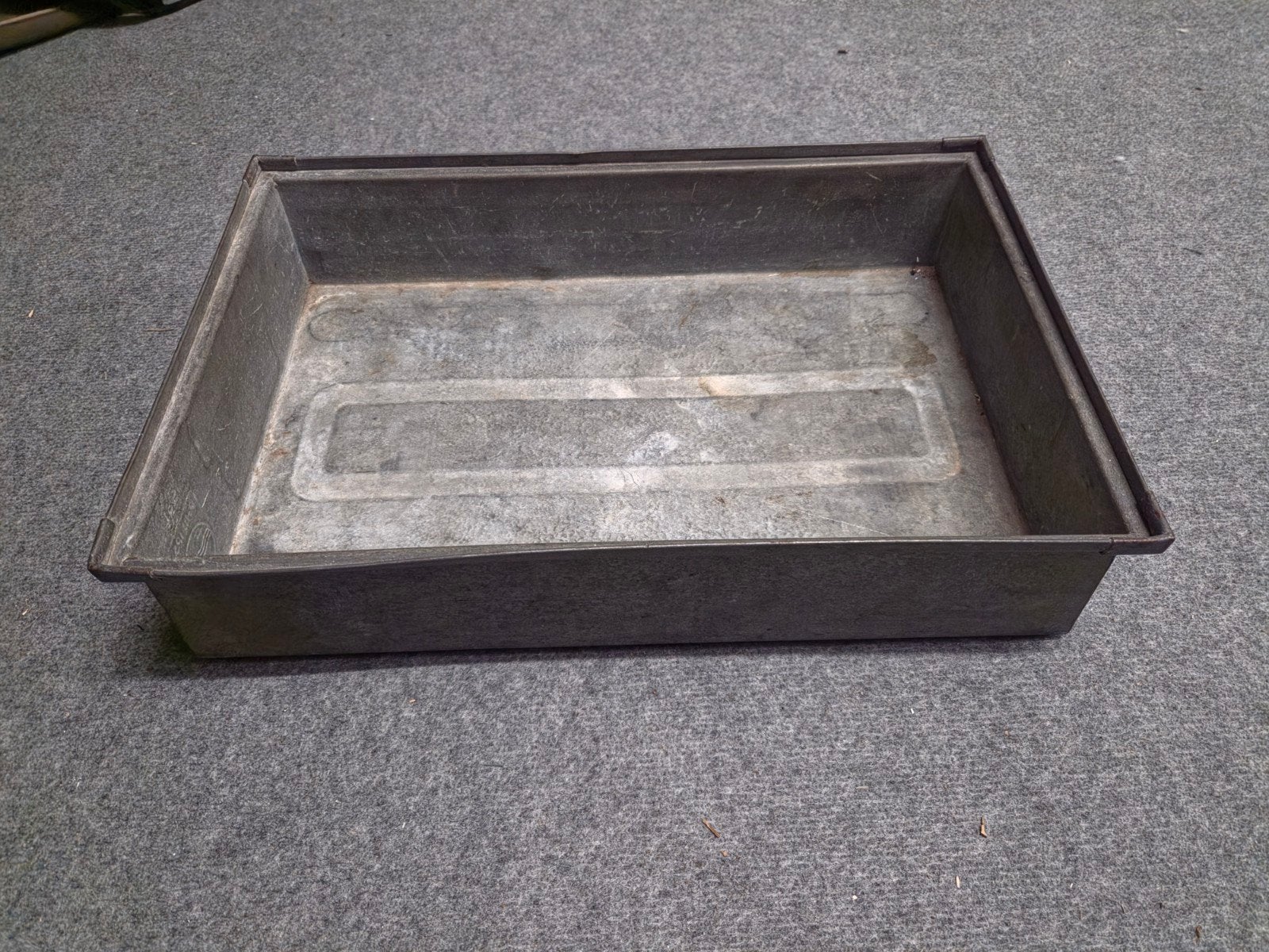 Vintage zinken bak, Antiek en Kunst, Ophalen