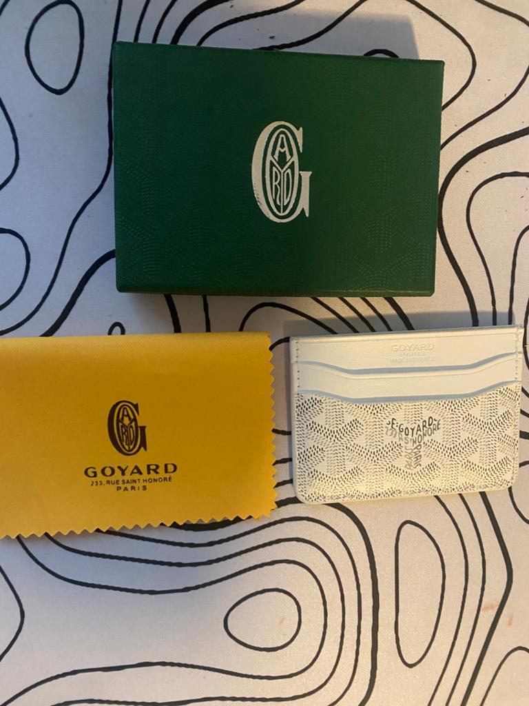 Goyard pasjeshouder beschikbaar in wit en navy blue, Ophalen of Verzenden, Zo goed als nieuw, Blauw