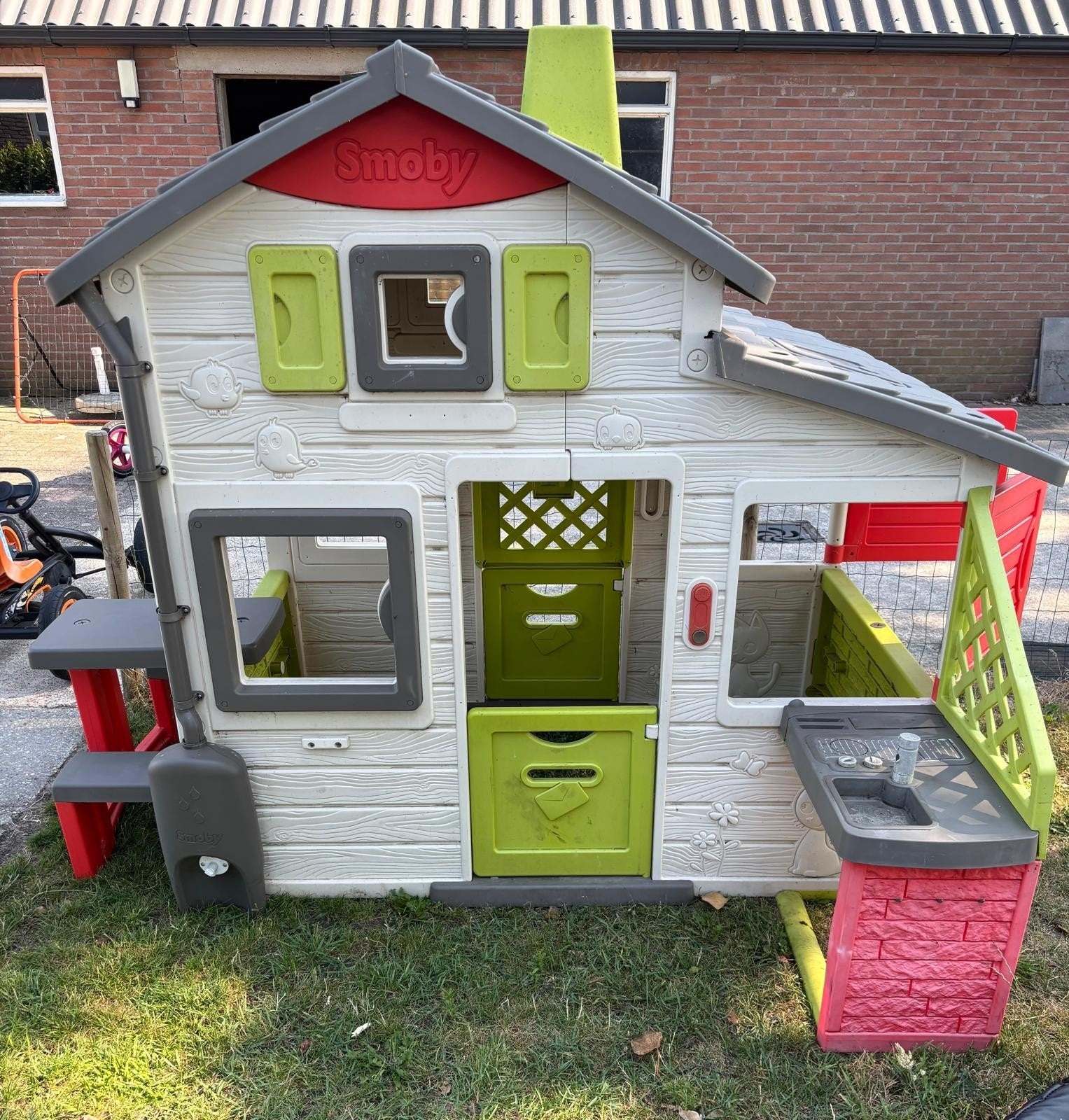 Smoby speelhuis met werkende deurbel, Ophalen